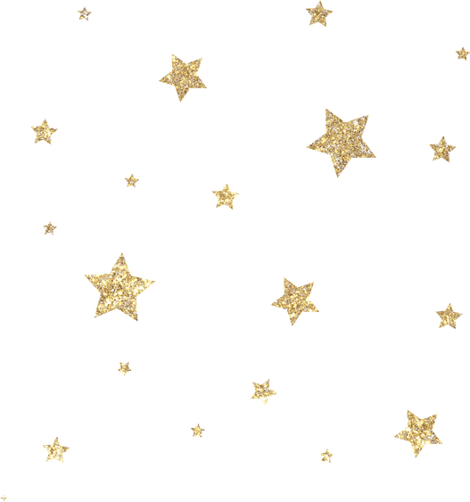 Glitter Gold Star